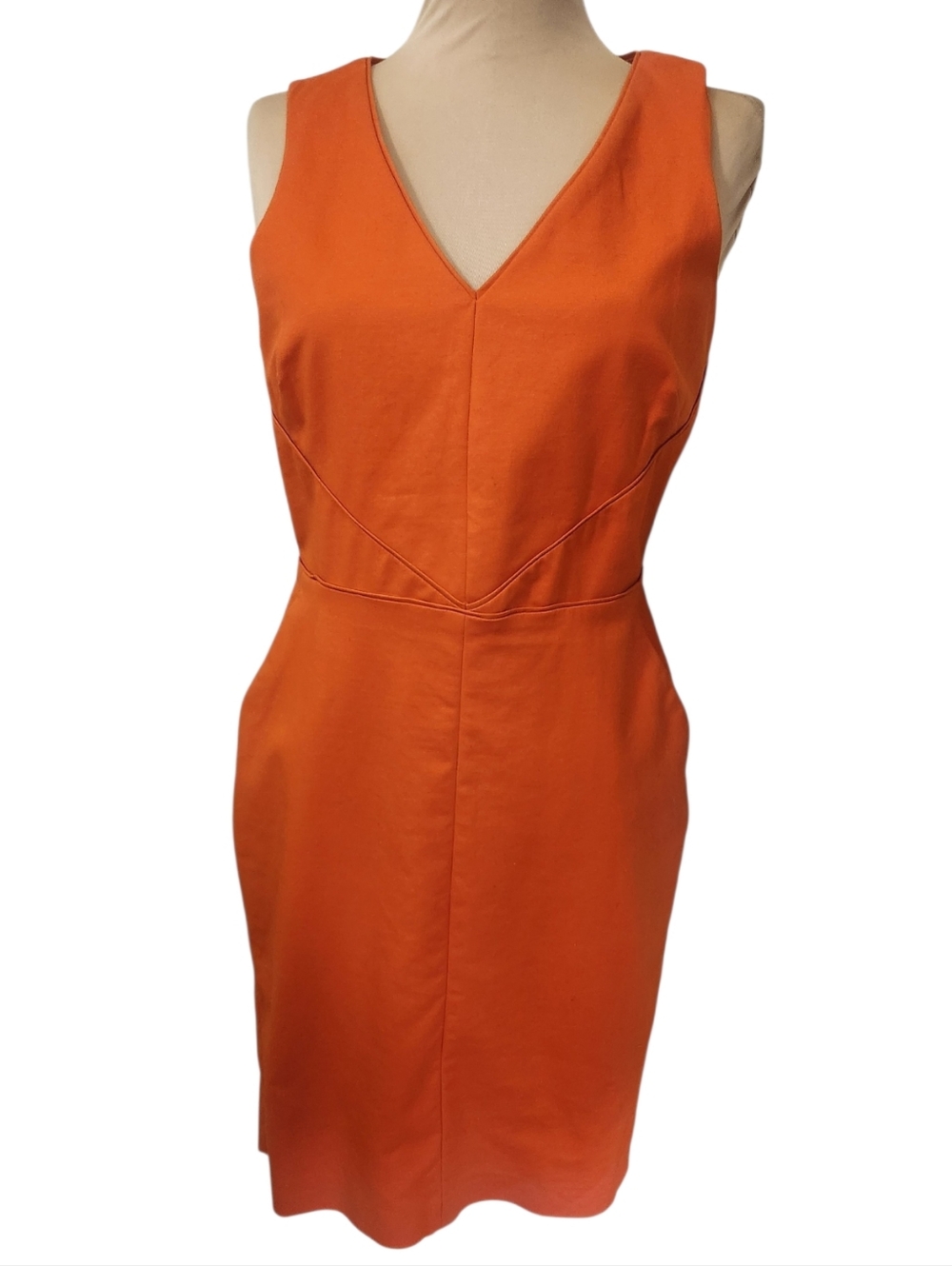 BANANA REPUBLIC Sleeveless Cotton Sheath Dress - Size 6 - Picture 3 of 15